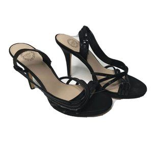 I. Miller Womens Romana Sandal Stiletto Heels Black Sequin Slingback 9 M New